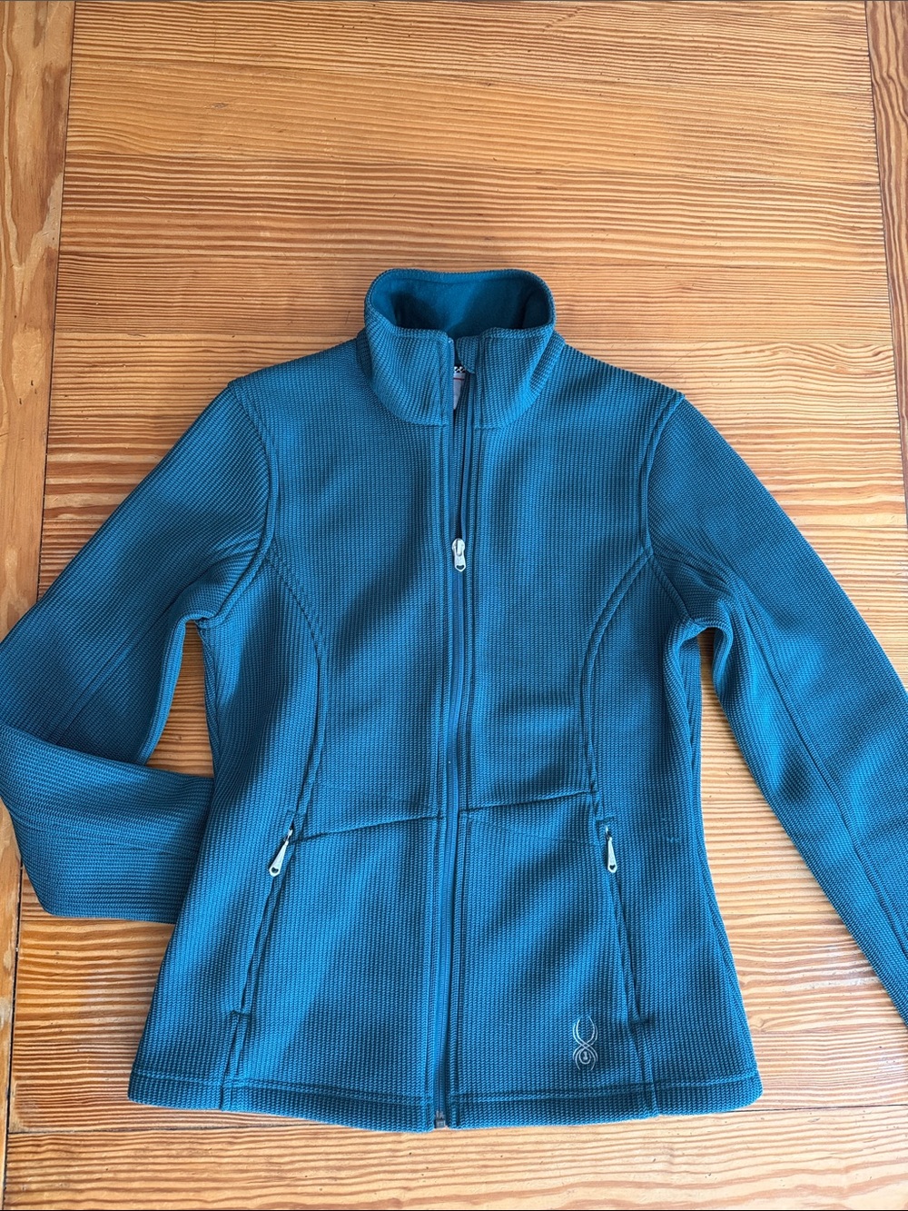 Women’s Teal Full-Zip Utility Fleece Jacket